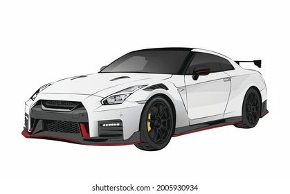 un dessin de nissan gtr